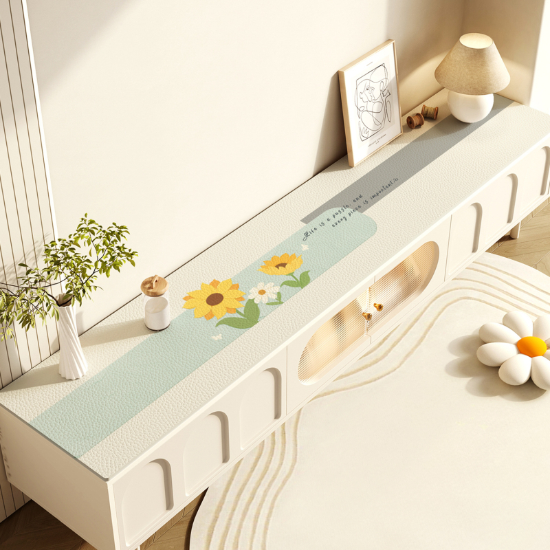 Δερμάτινο ορθογώνιο τραπεζομάντηλο, αδιάβροχο, αντιολισθητικό, ανθεκτικό στη σκόνη και στο λάδι, μοντέρνα μινιμαλιστική αισθητική, μοτίβα: ρίγες, γεωμετρικό, houndstooth, τετράγωνο