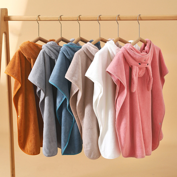 Dječji ručnik za kupaonicu s kapuljačom – upijajući Coral fleece, 100–120 g, 32 vlakna