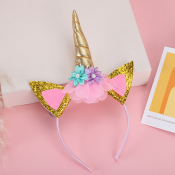 Vienradža galvas lente - roku darbs, audums, karikatūras stils, universāls