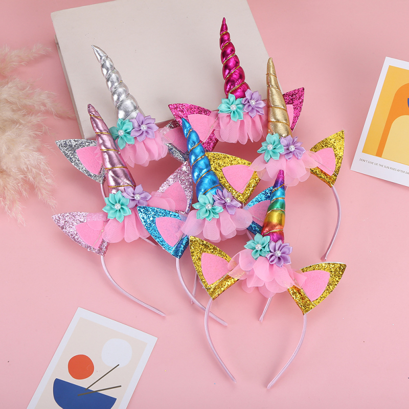 Vienradža galvas lente - roku darbs, audums, karikatūras stils, universāls