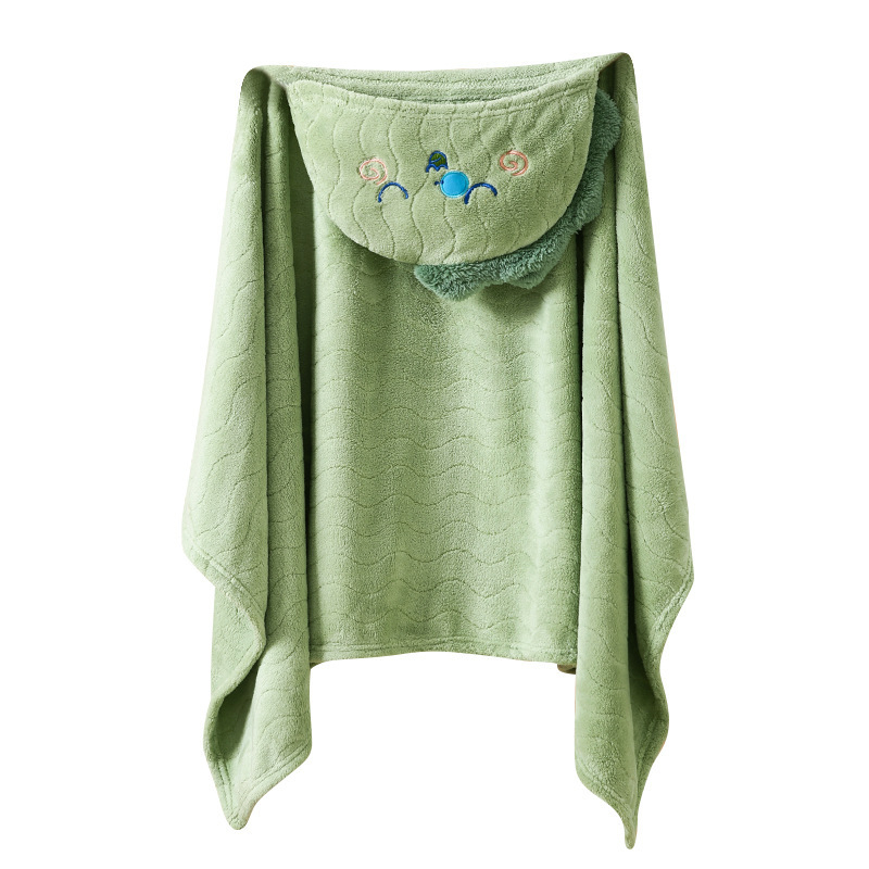 OWNBABY Dječji kapuljača ručnik za kupanje Cape stil, Coral fleece, 300–400 g, 150D tkanina