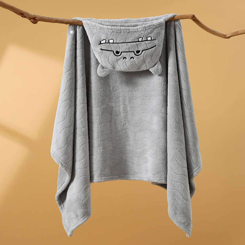 OWNBABY Dječji kapuljača ručnik za kupanje Cape stil, Coral fleece, 300–400 g, 150D tkanina