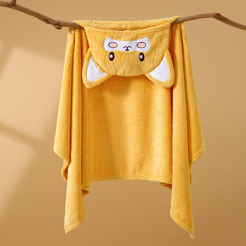 OWNBABY Dječji kapuljača ručnik za kupanje Cape stil, Coral fleece, 300–400 g, 150D tkanina
