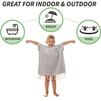 Puuvillane Türgi ponšo rätik kapuutsiga, rannas ja surfamise jaoks (Bränd: SHENGPENG; Lõngaspetsiﬁkatsioon: 21; Tootmisprotsess: õmblemine, lihtne kude; Kohandamine: Jah; Kohandatav: Jah)