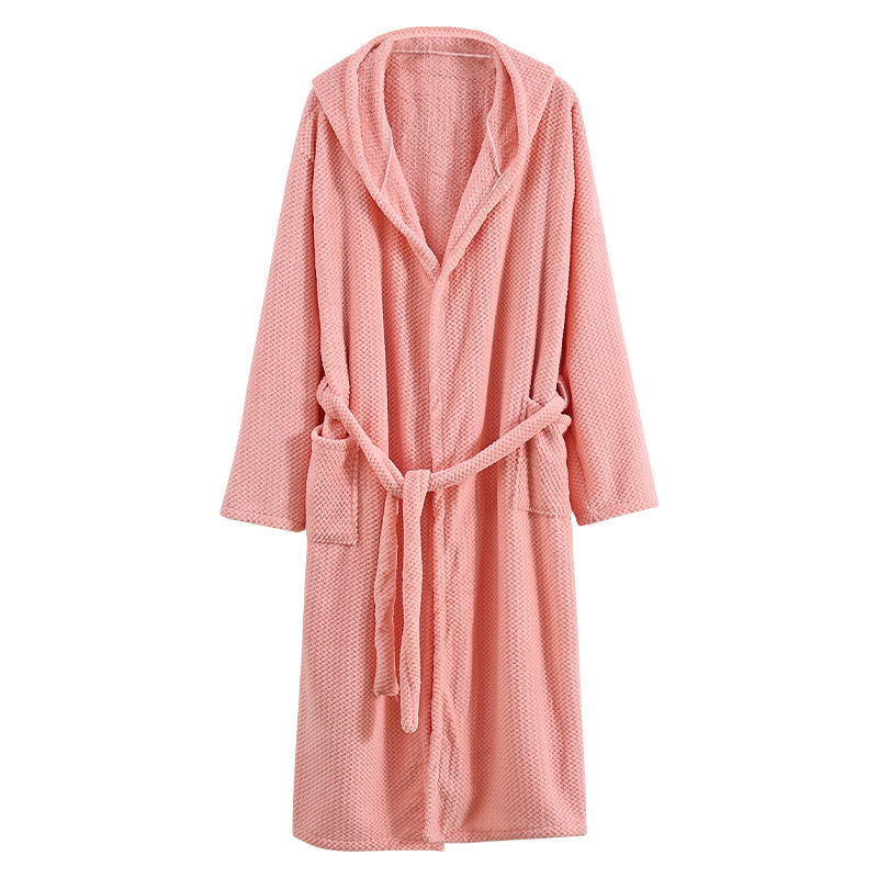 Halat de baie cu glugă, mâneci lungi, absorbant și uscare rapidă, de iarnă