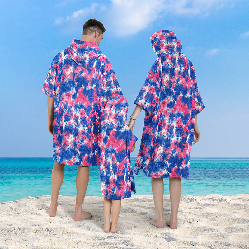 Mikrofiberist kapuutsiga rannapončo, Red ti bränd, 200–300 g, 150D