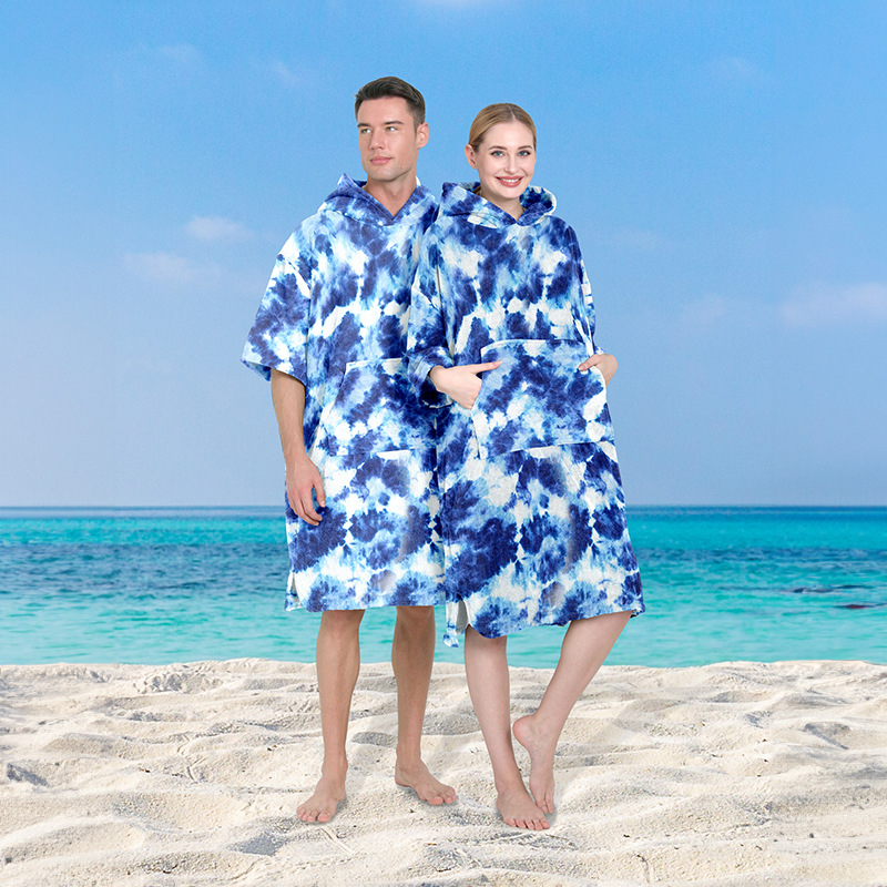 Mikrofiberist kapuutsiga rannapončo, Red ti bränd, 200–300 g, 150D