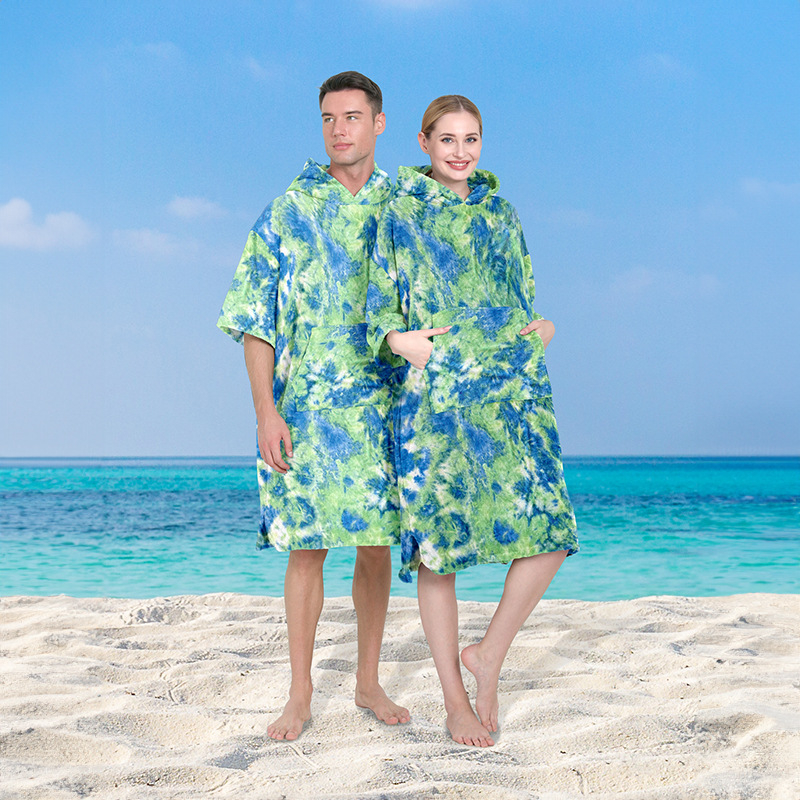 Mikrofiberist kapuutsiga rannapončo, Red ti bränd, 200–300 g, 150D