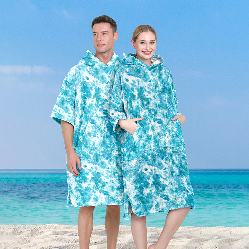 Mikrofiberist kapuutsiga rannapončo, Red ti bränd, 200–300 g, 150D