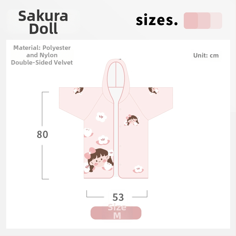 Laste kapuutsiga käterätik ujumiseks — vannitoa/plaažikäterätik lastele, nööpidega (300–400 g; materjal: muu; lõngad: muu; tootmisprotsess: muu; kategooria: vannitoa/plaažikäterätik)