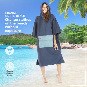 Ülikerge kokkukäiv randrätik sukelduv kate ja kiiresti kuivatav riietumisrõivas — Materjal: peenkiud • Kaal: 200–300 g • Bränd: ideal made