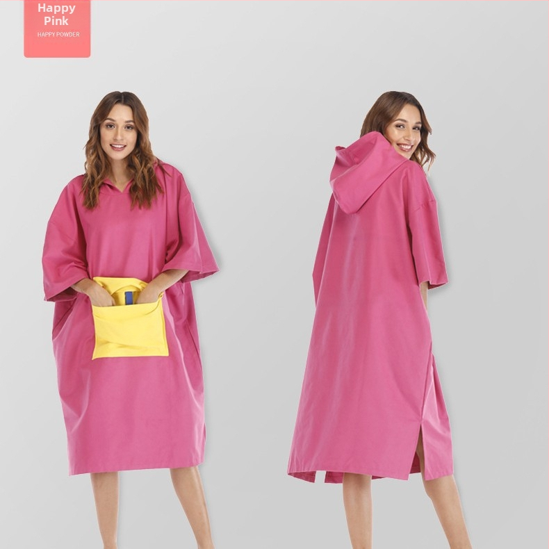 Ülikerge kokkukäiv randrätik sukelduv kate ja kiiresti kuivatav riietumisrõivas — Materjal: peenkiud • Kaal: 200–300 g • Bränd: ideal made