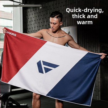 Chars mikrofiiber spordirätik kantav cape disainiga, kiiresti kuivab, imab