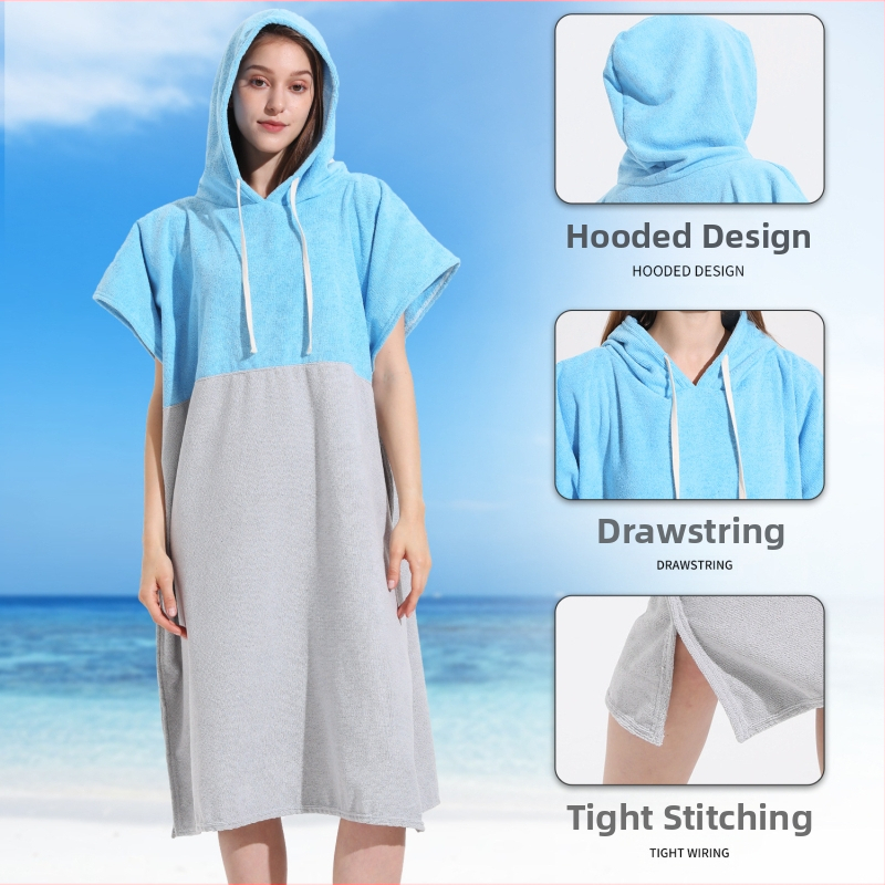 Halat de schimb pentru adulți din microfibră terry, imprimare, 400–500 g, 150D