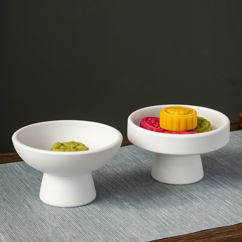Voćni tanjur s visokim nogama, porcelanski, kineski stil, Dongchen Ceramics, prvoklasna kvaliteta