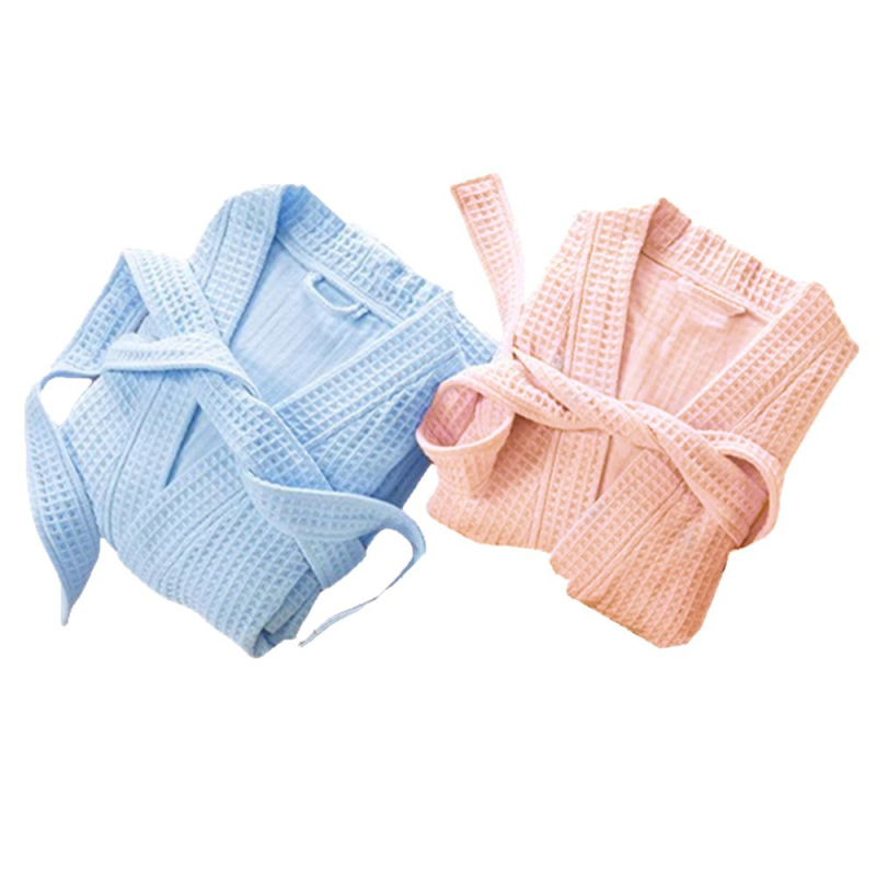 Halat de baie pentru copii, 100% bumbac, terry, absorbant și uscare rapidă, unisex