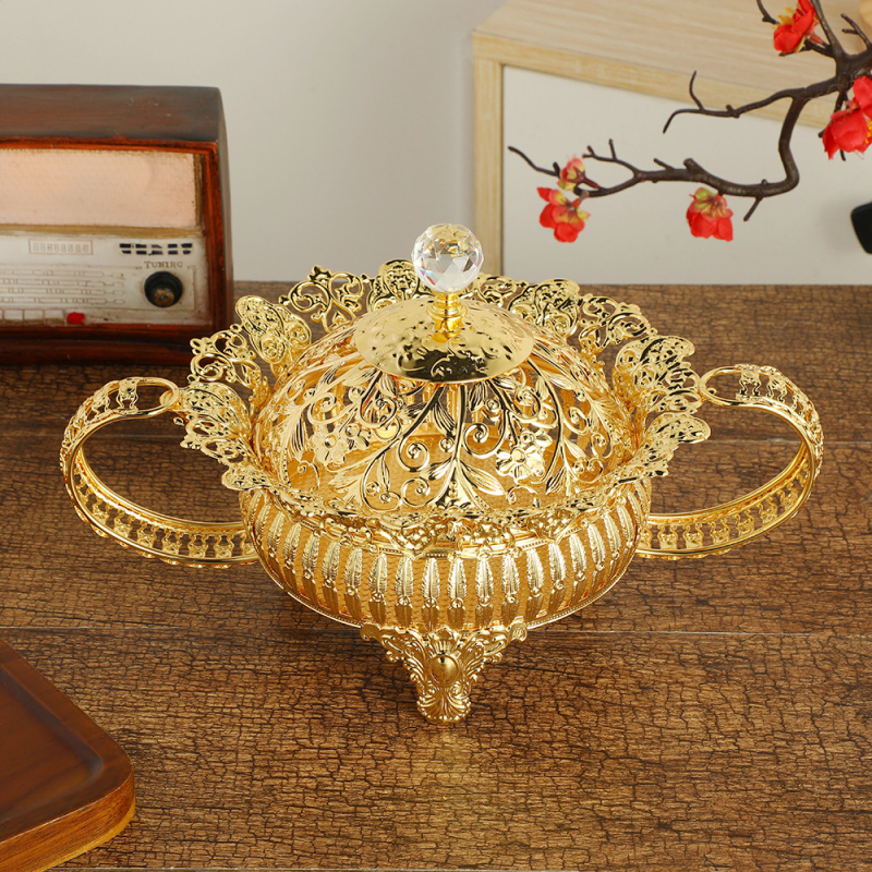 Euroopa stiilis kaanealusega puuviljaplaat, rauast käsitöö, kerge luksus kodukaunistuseks