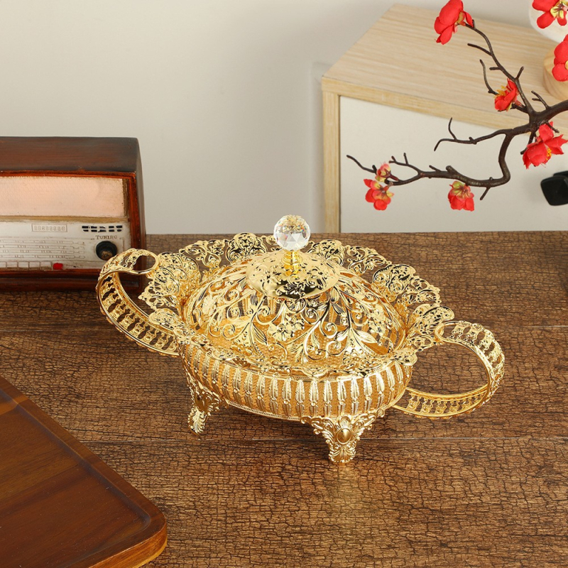 Euroopa stiilis kaanealusega puuviljaplaat, rauast käsitöö, kerge luksus kodukaunistuseks