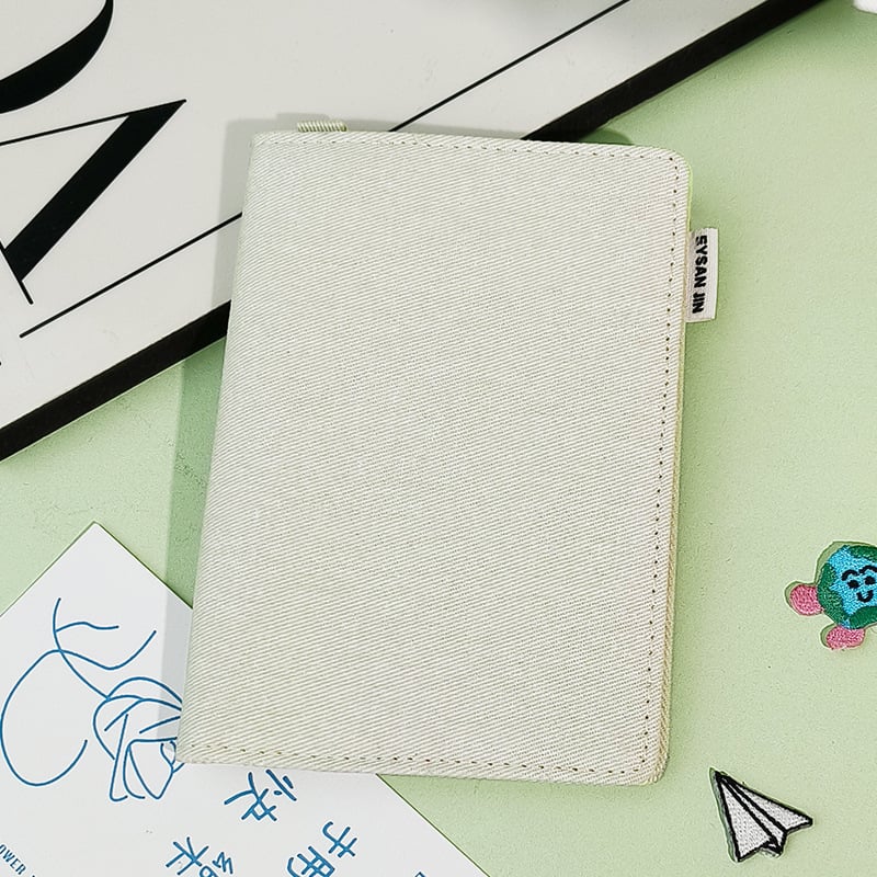 Passi ja kaartide organiseerija — Integreeritud kaarditugi, Kanvasist säilitamiskott reisidel, Unisex (Yi Jin bränd, linna lihtsus, 2025 kevad)