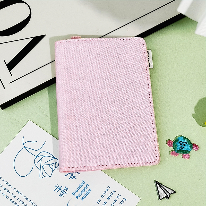 Passi ja kaartide organiseerija — Integreeritud kaarditugi, Kanvasist säilitamiskott reisidel, Unisex (Yi Jin bränd, linna lihtsus, 2025 kevad)