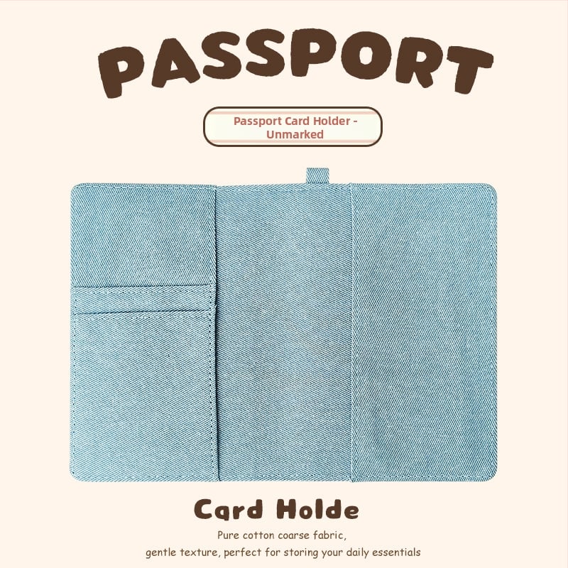 Passi ja kaartide organiseerija — Integreeritud kaarditugi, Kanvasist säilitamiskott reisidel, Unisex (Yi Jin bränd, linna lihtsus, 2025 kevad)
