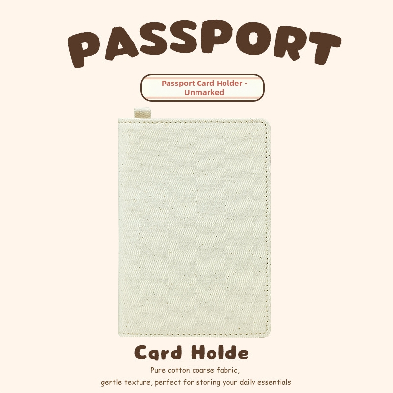 Passi ja kaartide organiseerija — Integreeritud kaarditugi, Kanvasist säilitamiskott reisidel, Unisex (Yi Jin bränd, linna lihtsus, 2025 kevad)