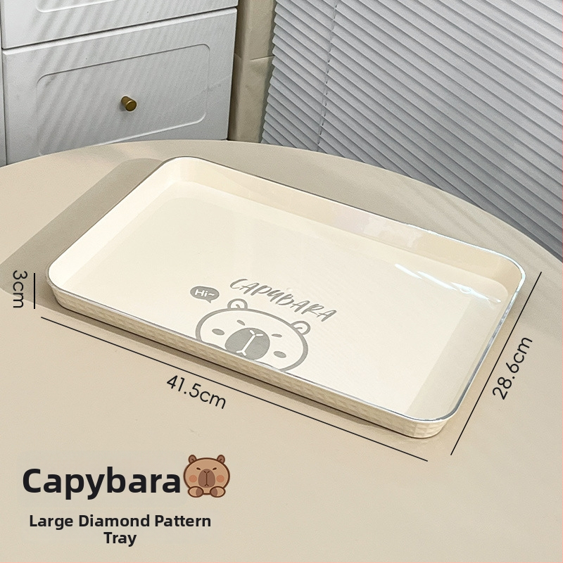 PET ruudukujuline teealus, Little Bear seeria, karu pere muster, laserpind, logotüübi trükkimine võimalik, kohandatav