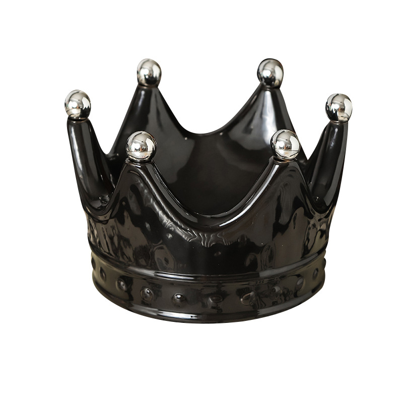 Portselani krooni kujuline puuviljade taldrik koos puuviljakahvaga, kerge luksuslik retro stiil, premium kvaliteet