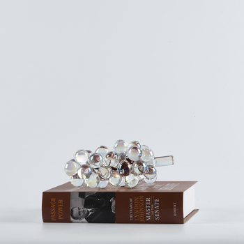 Stikla vīnogu formas dekoratīvs elements, Nordic Light Luxury stils, elektroplating pārklājums, pielāgota apstrāde