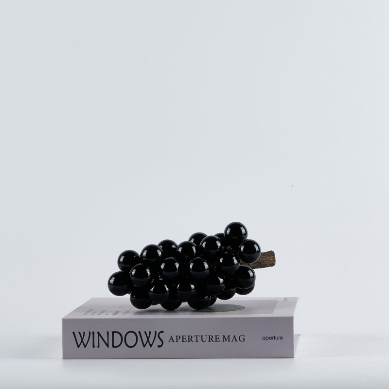 Stikla vīnogu formas dekoratīvs elements, Nordic Light Luxury stils, elektroplating pārklājums, pielāgota apstrāde