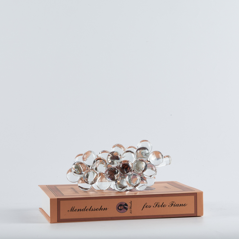 Stikla vīnogu formas dekoratīvs elements, Nordic Light Luxury stils, elektroplating pārklājums, pielāgota apstrāde