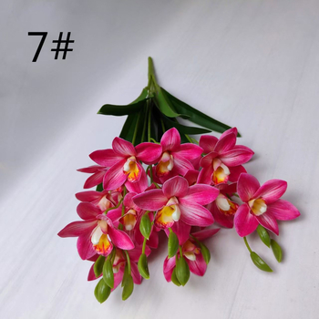 Букет орхидеи от пластмаса PVC за домашна декорация и реквизит за снимки