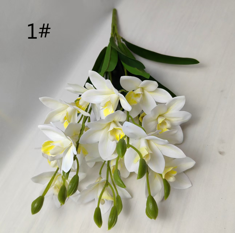 Букет орхидеи от пластмаса PVC за домашна декорация и реквизит за снимки