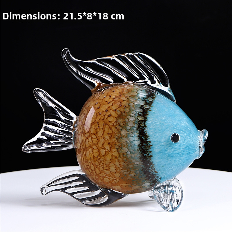 Kiss Fish stikla dekors – mūsdienīgs Jaunās Ķīnas stil, stikla materiāls, mārketinga dāvana, Ziemassvētku dāvana, zīmols Yajun