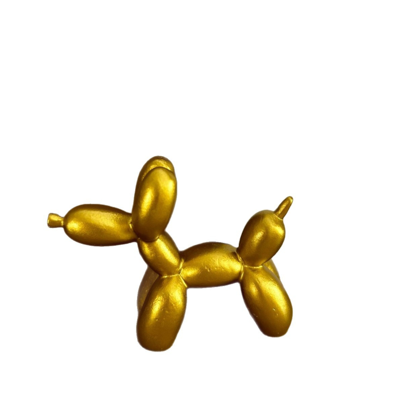 Декоративна скулптура балонено куче от смола, анимационен стил, марка Looking for rhyme; подарък за нов дом, пътуване, парти.