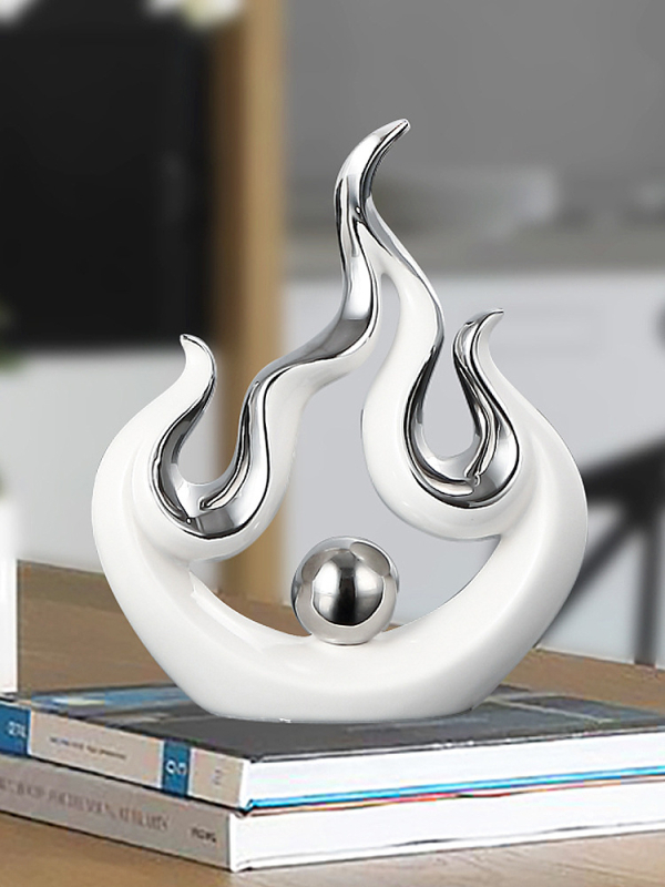 Abstrakta keramikas dekors – mūsdienīgs minimālisma stils, elektroplatinga pārklājums