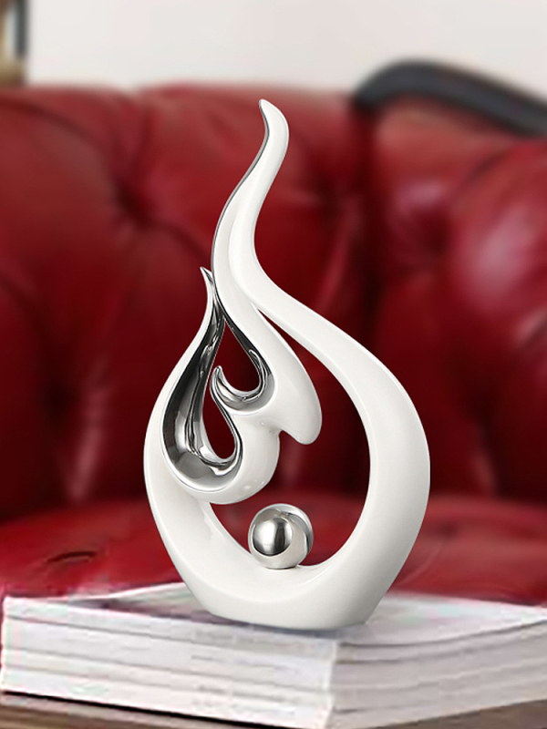 Abstrakta keramikas dekors – mūsdienīgs minimālisma stils, elektroplatinga pārklājums