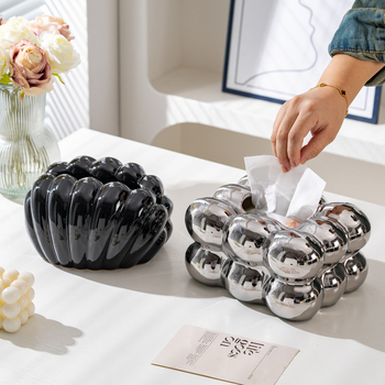 Keramikas salvetņu kārbiņa, dekoratīvs galda aksesuārs, mūsdienīgs minimālisma stils, dzīvojamā istaba un guļamistaba