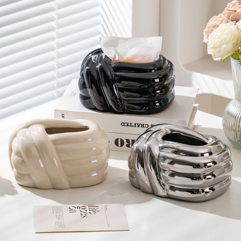 Keramikas salvetņu kārbiņa, dekoratīvs galda aksesuārs, mūsdienīgs minimālisma stils, dzīvojamā istaba un guļamistaba