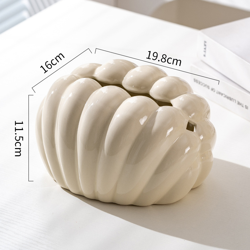 Keramikas salvetņu kārbiņa, dekoratīvs galda aksesuārs, mūsdienīgs minimālisma stils, dzīvojamā istaba un guļamistaba