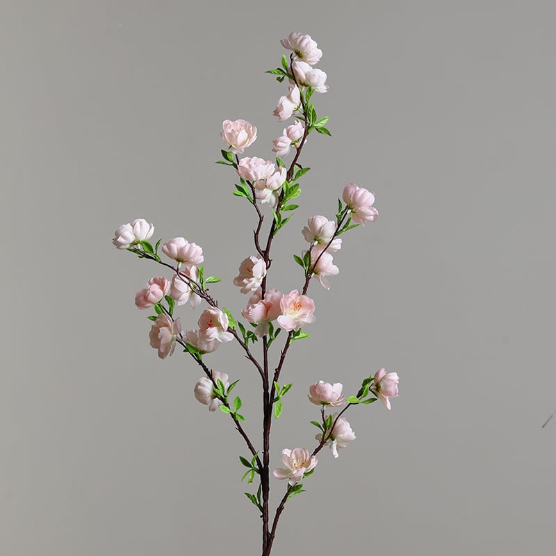 Изкуствен букет прасковени цветя – висококачествена изработка, коприна, за сватби, на открито, реквизит за снимки и домашен декор