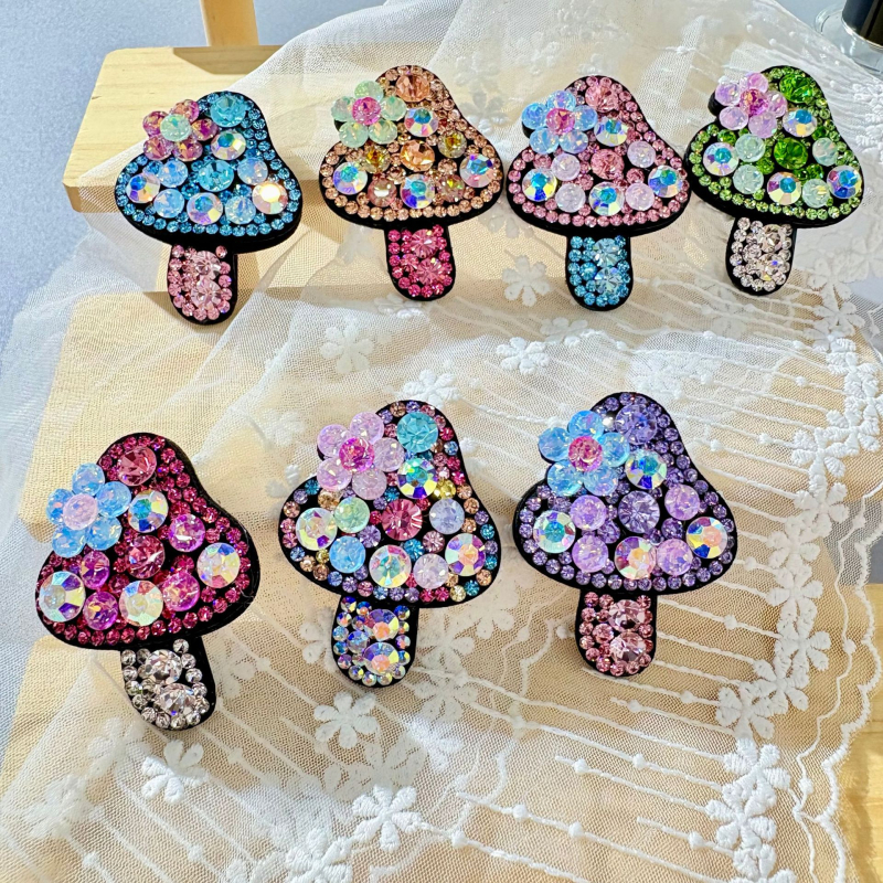 Klip za kosu BB klip, sintetički kristali, ručna izrada, Han Xiao, stil Creamy Sweet Girl