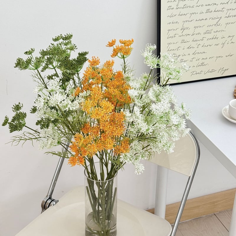 5-пръстенo дантелени изкуствени цветя – Kangxin, пластмаса, инжекционно формоване, серия 8890773, за сватби, външни условия, реквизити за снимки, домашна декорация