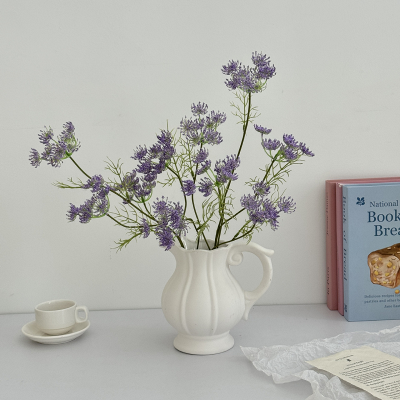 5-пръстенo дантелени изкуствени цветя – Kangxin, пластмаса, инжекционно формоване, серия 8890773, за сватби, външни условия, реквизити за снимки, домашна декорация