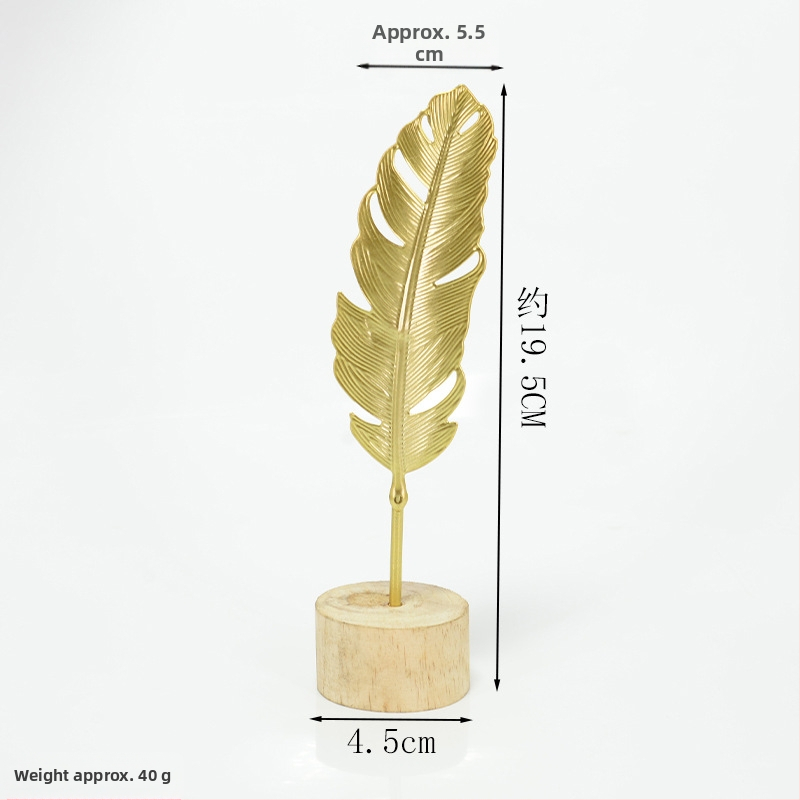 Ins-stila dzelzs ginkgo lapas dekors priekš ieejas, viesistabai, vīna skapim un birojai; metāls, elektroplatinga apdare, mūsdienīgs vienkāršs stils