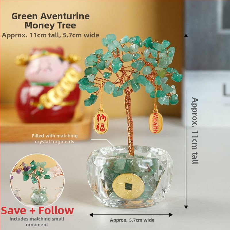 Bagātības koks – metāla, roku darbs dekors ķīniešu stilā automašīnām, galdam un mājām