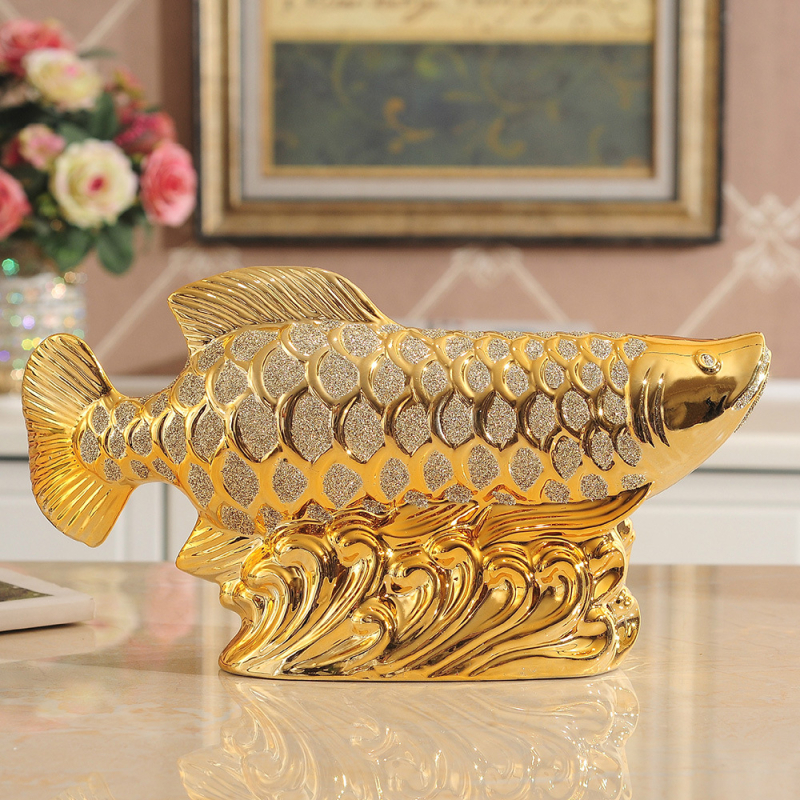 Palmer porcelanska dragonfish figura, kućni dekor, moderni minimalistički stil