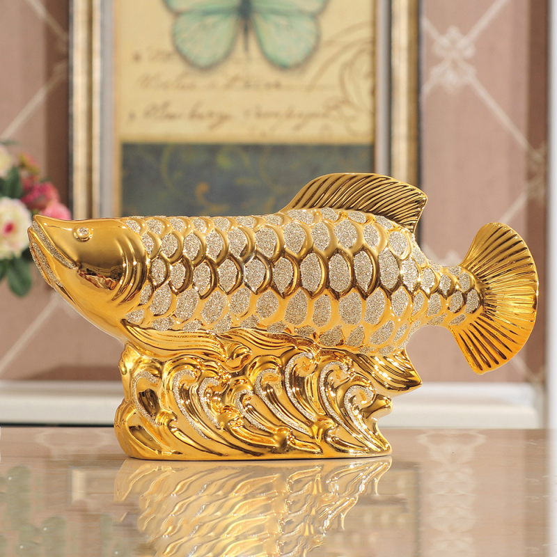Palmer porcelanska dragonfish figura, kućni dekor, moderni minimalistički stil