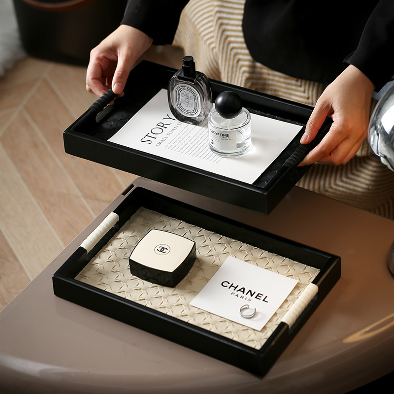 Puidust aromateropeutiline taldrik, põhjala stiil, kerge luksus, hoiustamine ja kaunistamine, sobib kingituseks