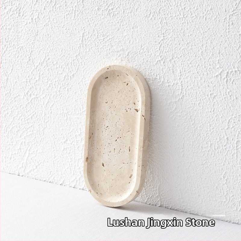 Aromaterapeutiline taldrik loodusliku marmoriaga, käsitöö, poleeritud pinnaga kate, kerge luksuse stiil, ehete kuvamiseks lauale